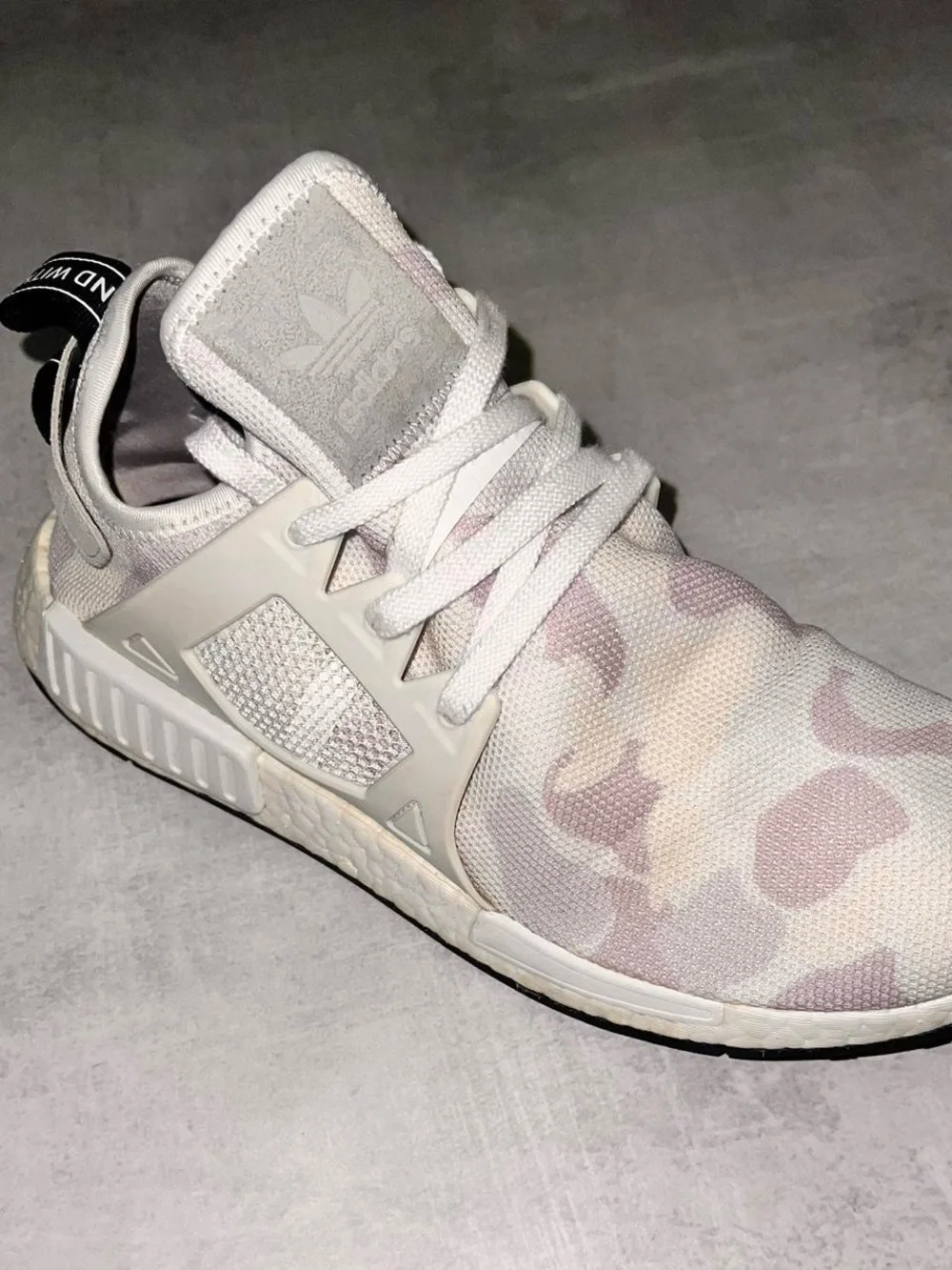 Adidas White Camo NMD R1 Sneakers